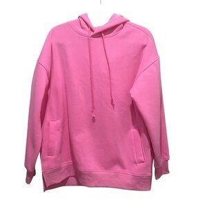 Saltywave Hoodie Pink Womens Size Medium Pullover Drawstring Kangaroo Pocket